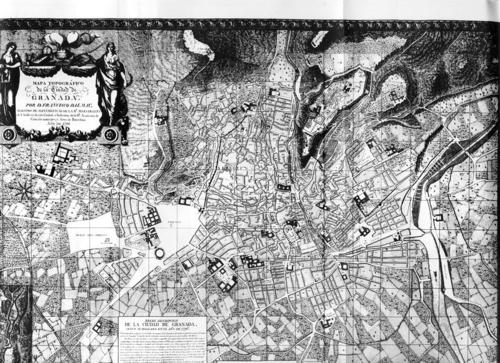 Plano Topográfico de la Ciudad de Granada por D. Francisco Dalmau